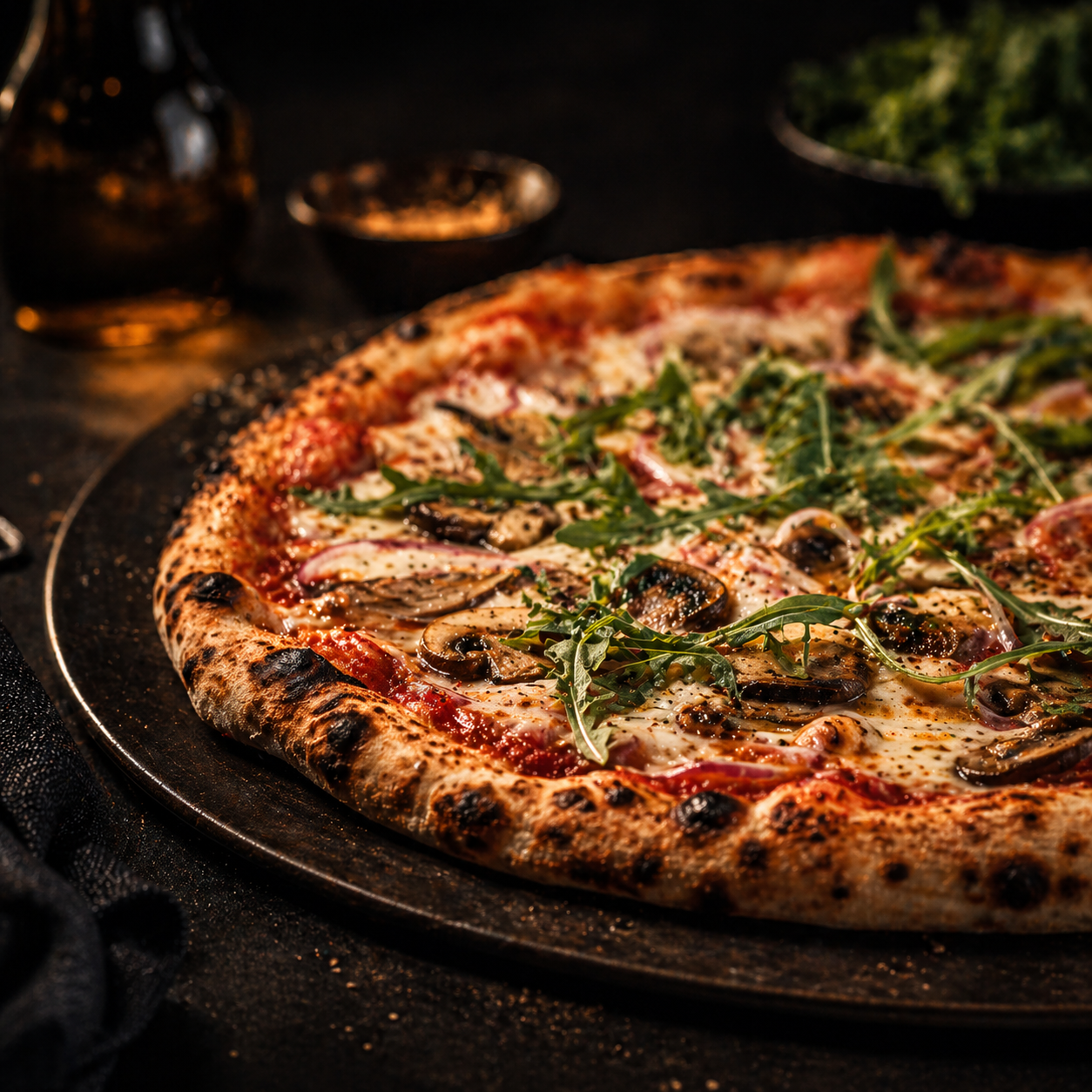 Pizza fotografata per attività locale